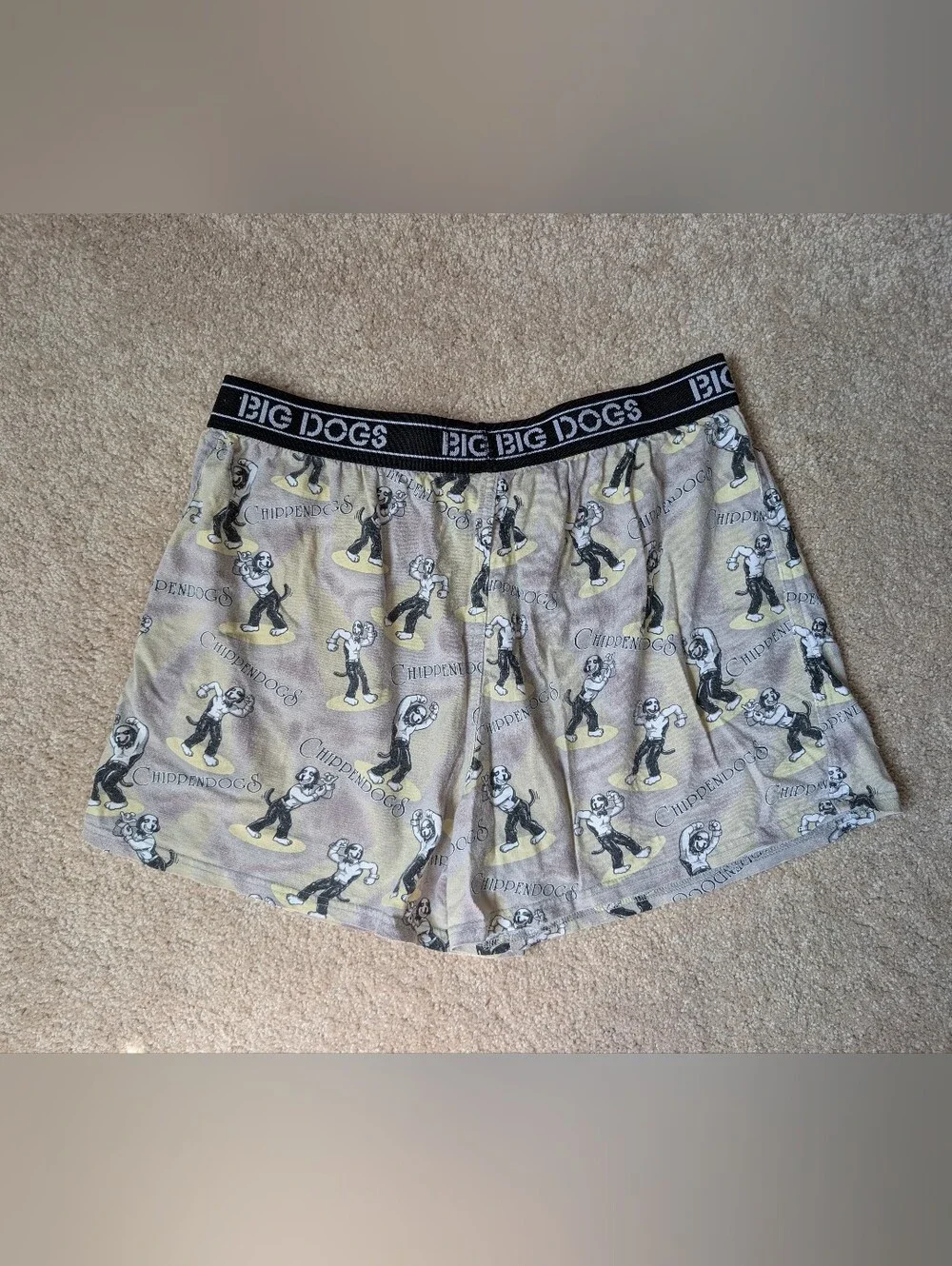 Vintage 90s BIG DOGS Chippendogs Pajama Sleep Lounge Under Shorts